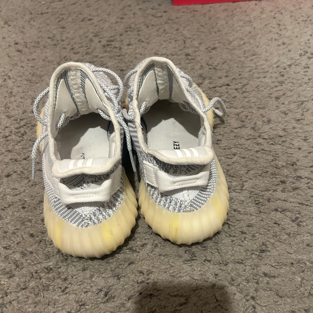 Yeezy Gray and Cream Sneakers - Picture 3 of 4